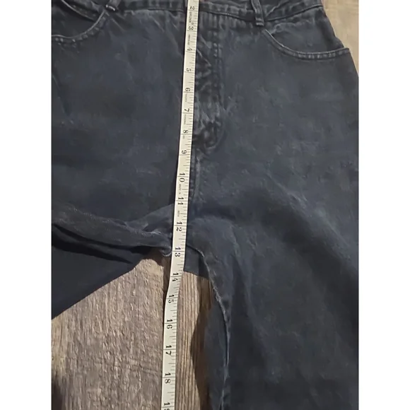 Vintage Bongo Jeans Women Size 13 Mom Jeans Black Wash Y2K Zipper Ankle - Picture 5 of 12